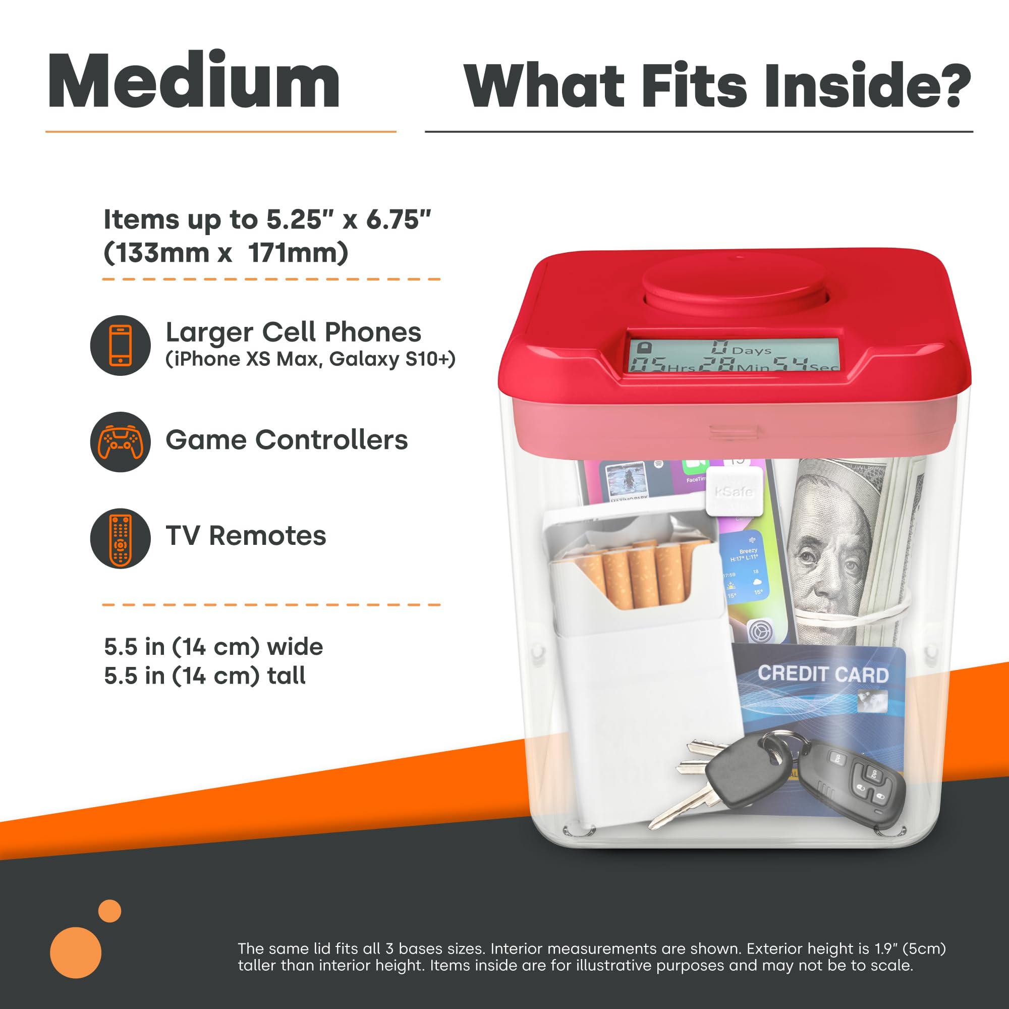 Kitchen Safe K-Safe lid and base close-up showing durable design