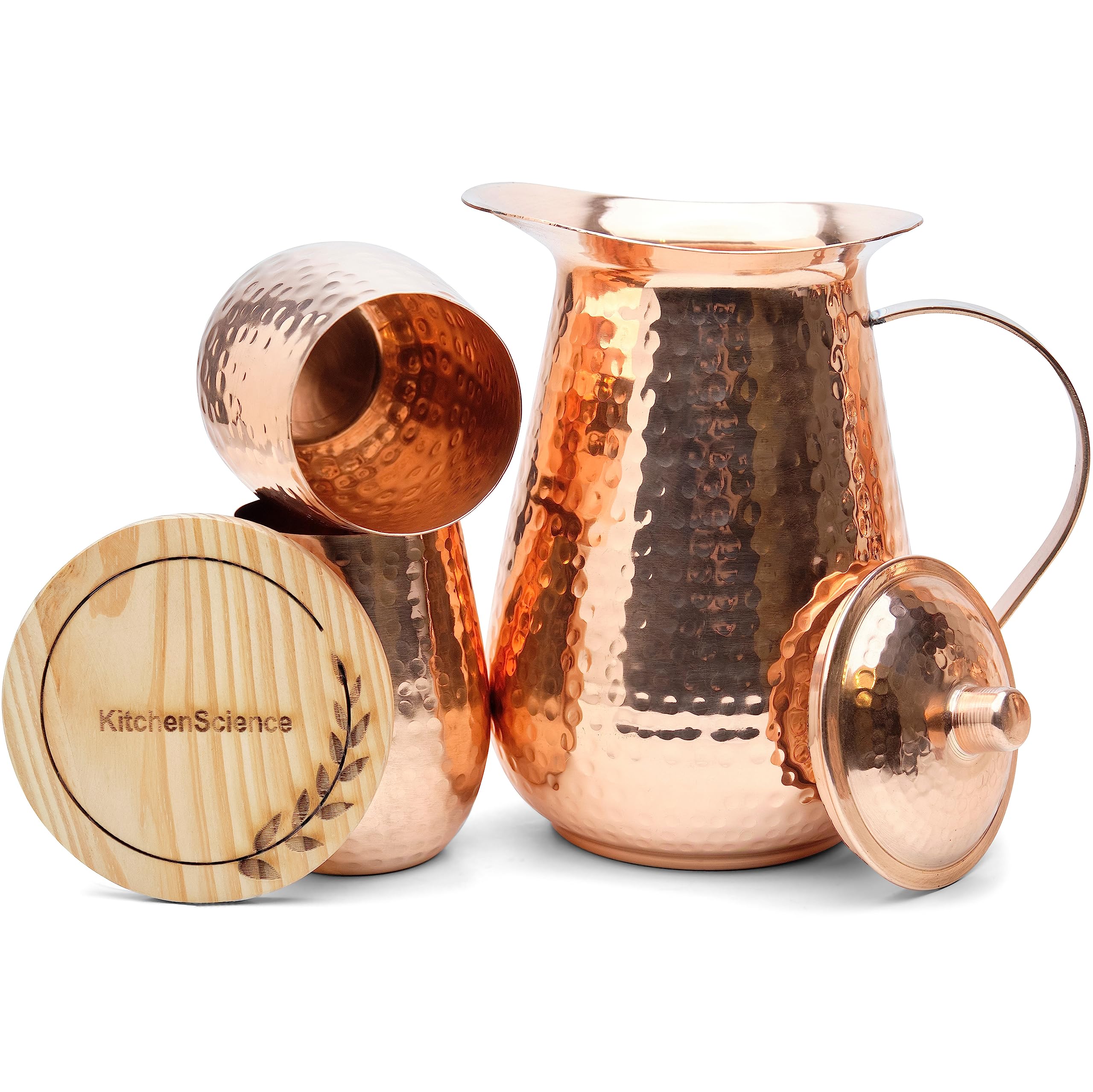 Kitchen Science storage bag and lacquer finish protect shine during travel.