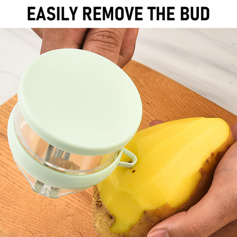 Kitchen Special peeler with catcher showcases tidy peel collection