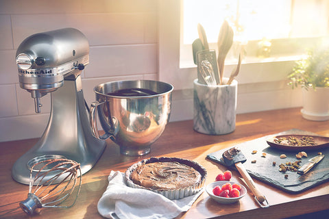 KitchenAid 10-speed control enables precise mixing for batters and doughs.