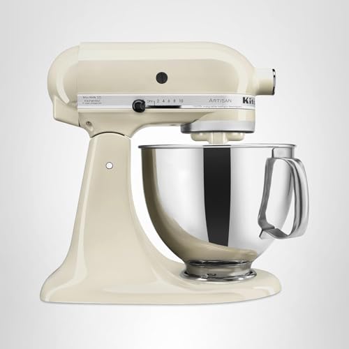 KitchenAid Artisan 5 Quart Tilt-Head Mixer dishwasher-safe bowl for easy cleanup