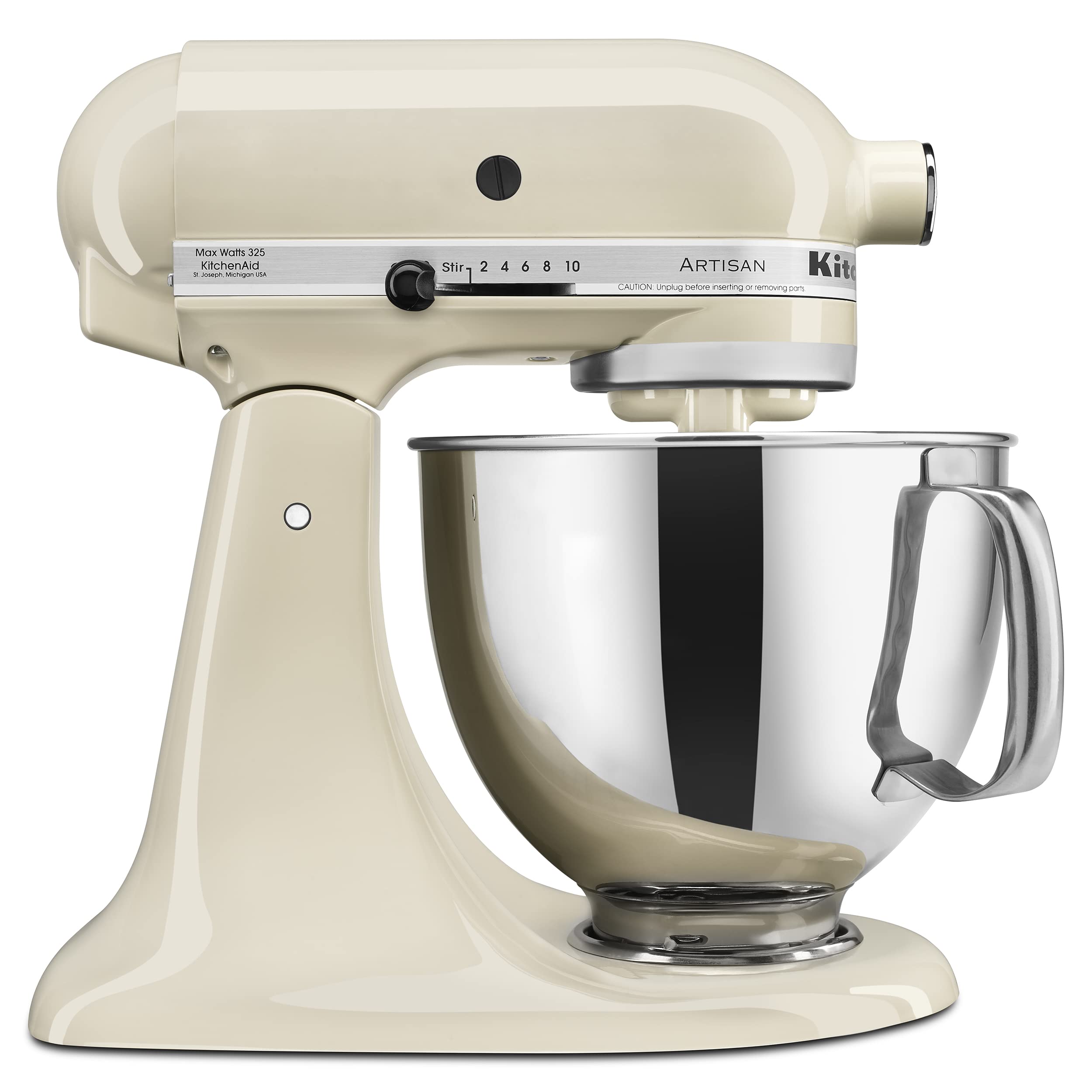 KitchenAid Artisan 5 Quart Tilt-Head Mixer pouring shield for mess-free batter pouring