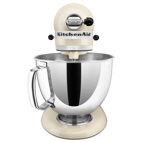 KitchenAid Artisan 5 Quart Tilt-Head Mixer stainless bowl with handle for easy loading
