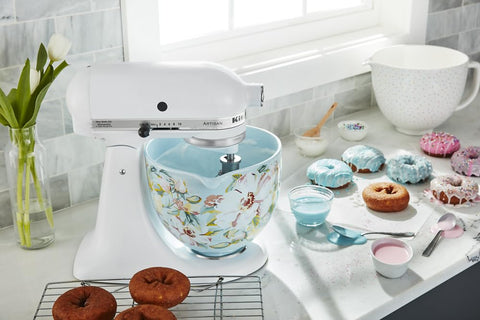 KitchenAid ceramic bowl is freezer, microwave, dishwasher, and oven-safe up to 475°F.