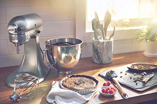 KitchenAid mixer used for cookie baking demo for family gatherings.