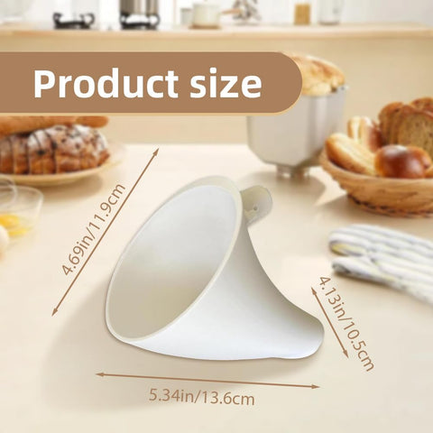 KitchenAid flour funnel for dry ingredients helps controlled transfers for consistent results.