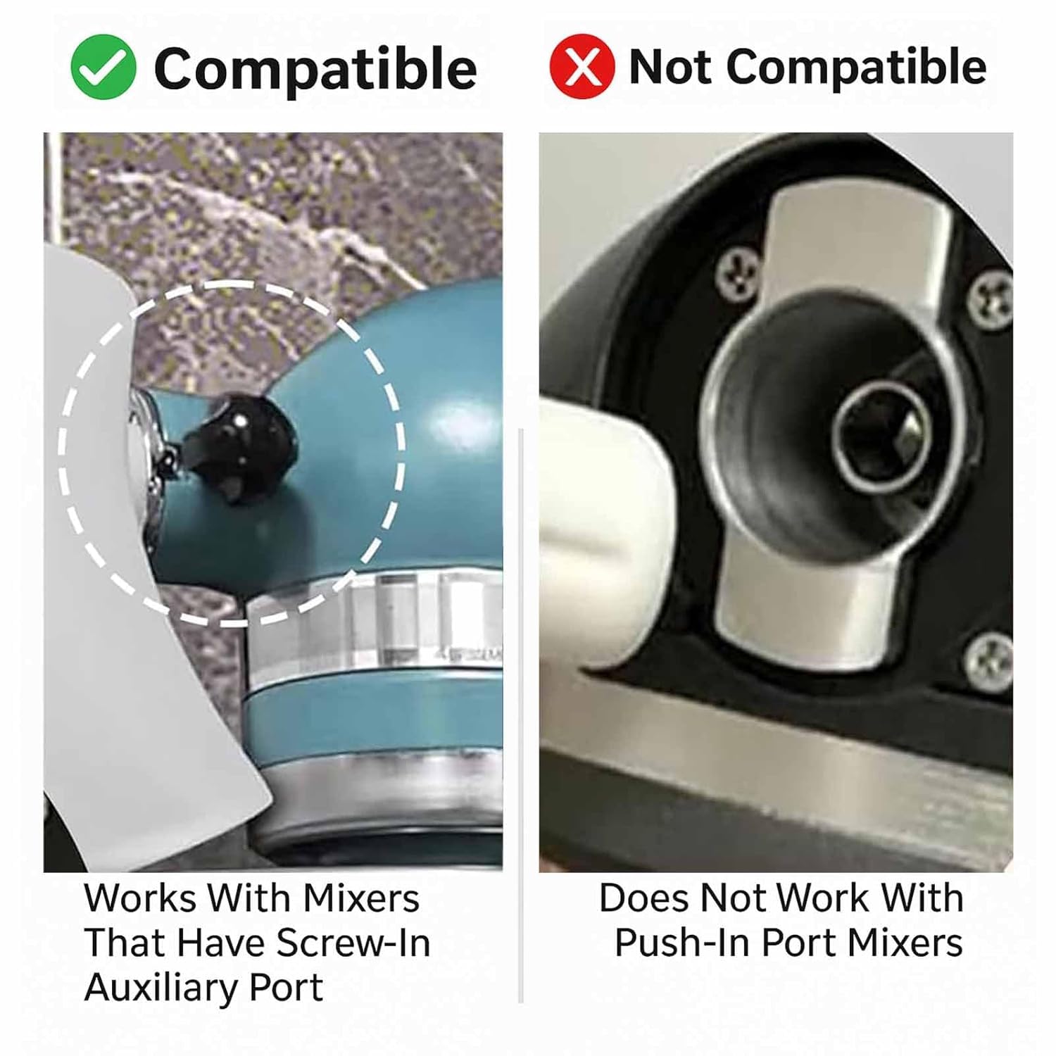 KitchenAid flour funnel pour into bowl reduces splatter and improves accuracy.