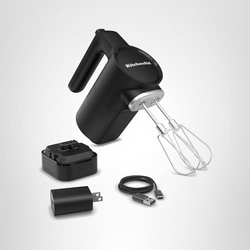 KitchenAid Go cordless hand mixer compact storage keeps counters tidy