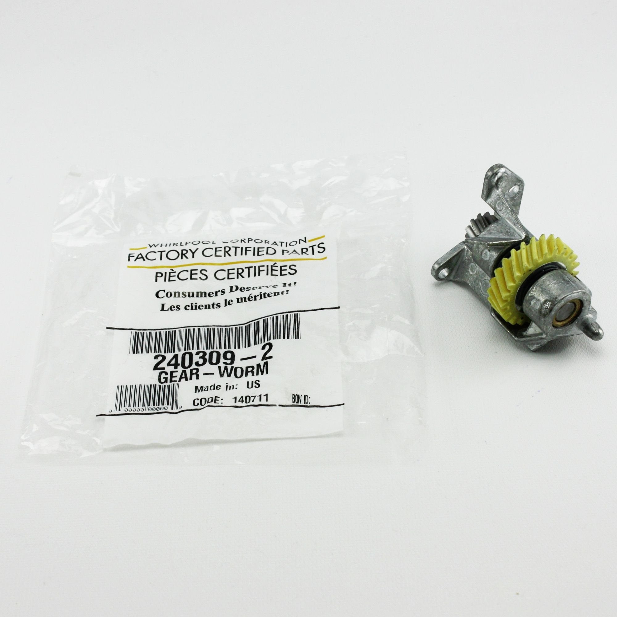 KitchenAid replacement gear 4162101 inside mixer for smooth gear engagement.