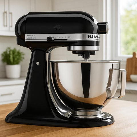 KitchenAid Onyx Black finish adds sleek, durable kitchen style.