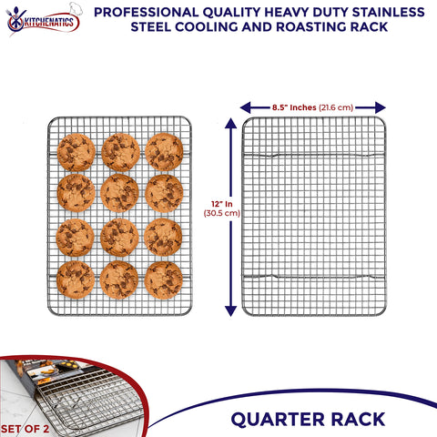 Kitchenatics two-pack rack set makes a versatile gift for bakers and grill enthusiasts.