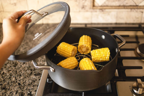 KITCHENATICS oven-safe rack up to 575°F for versatile use