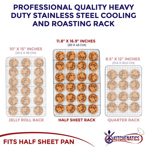 KITCHENATICS stainless steel bacon grill rack ideal for crisp bacon
