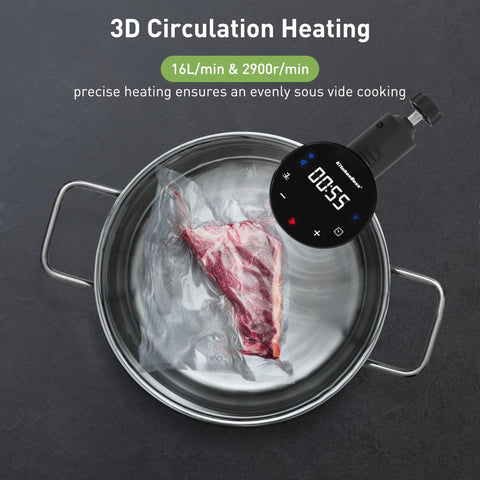 KitchenBoss ipx7 waterproof design allows thorough cleaning and water immersion