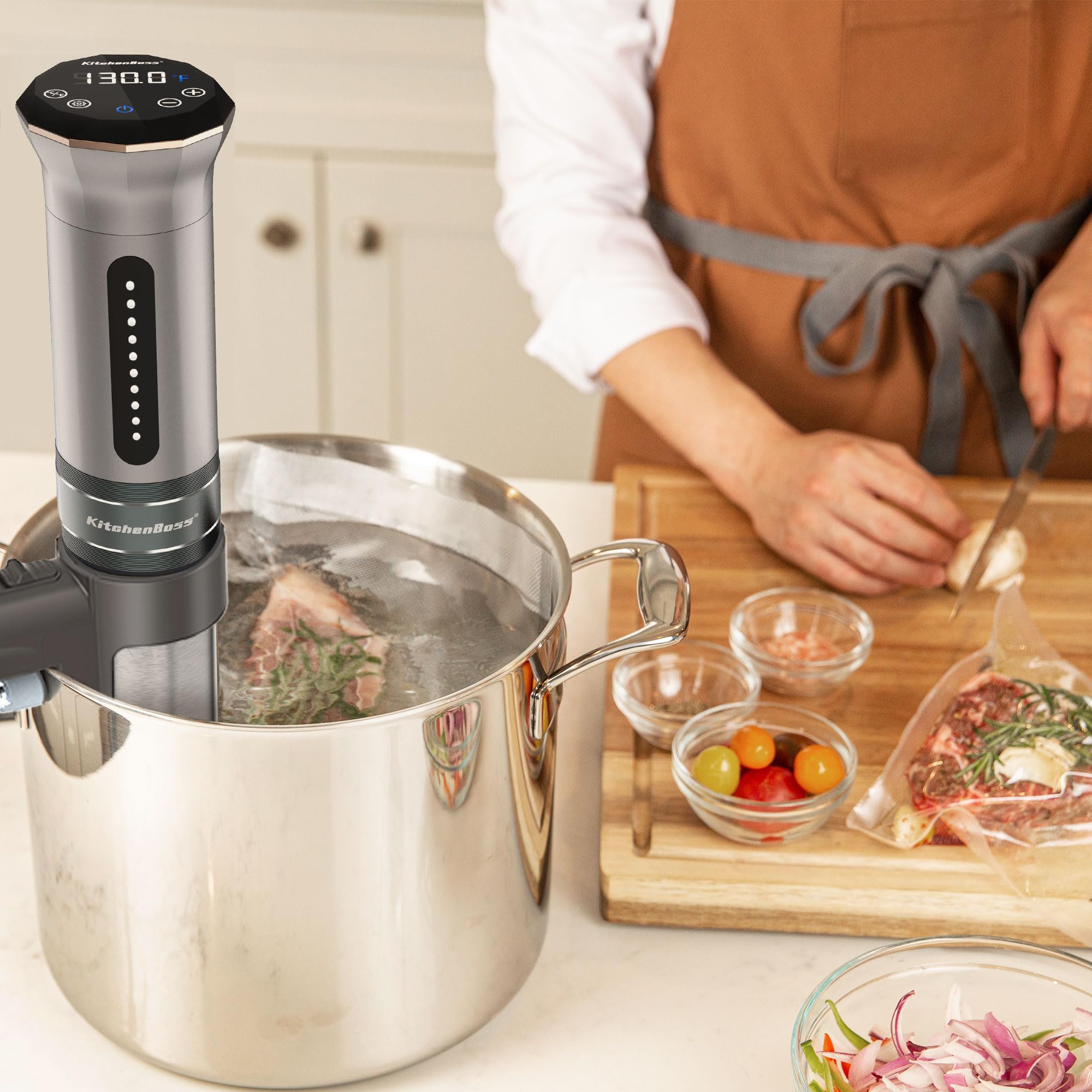 KitchenBoss sous vide cooker present box makes a ready gift