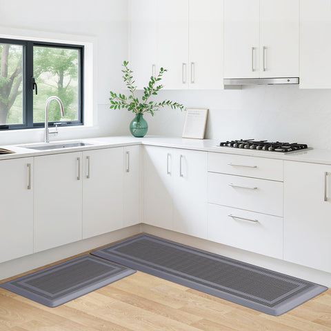 KitchenClouds 2pc kitchen rugs versatile use in laundry and entryways