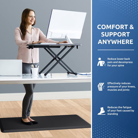KitchenClouds bevel-edge safety kitchen mat minimizes tripping at the counter
