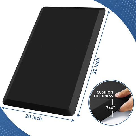 KitchenClouds mat showing thick cushion for standing tasks