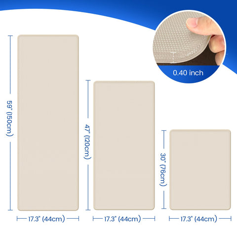 KitchenClouds anti-fatigue mat cushions long stands for comfortable kitchen tasks.