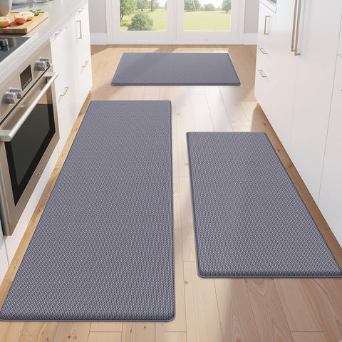 KitchenClouds kitchen mats hero view for spacious, comfortable standing in kitchens.