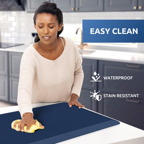 KitchenClouds non-slip bottom design keeps mat securely in place on all floors.