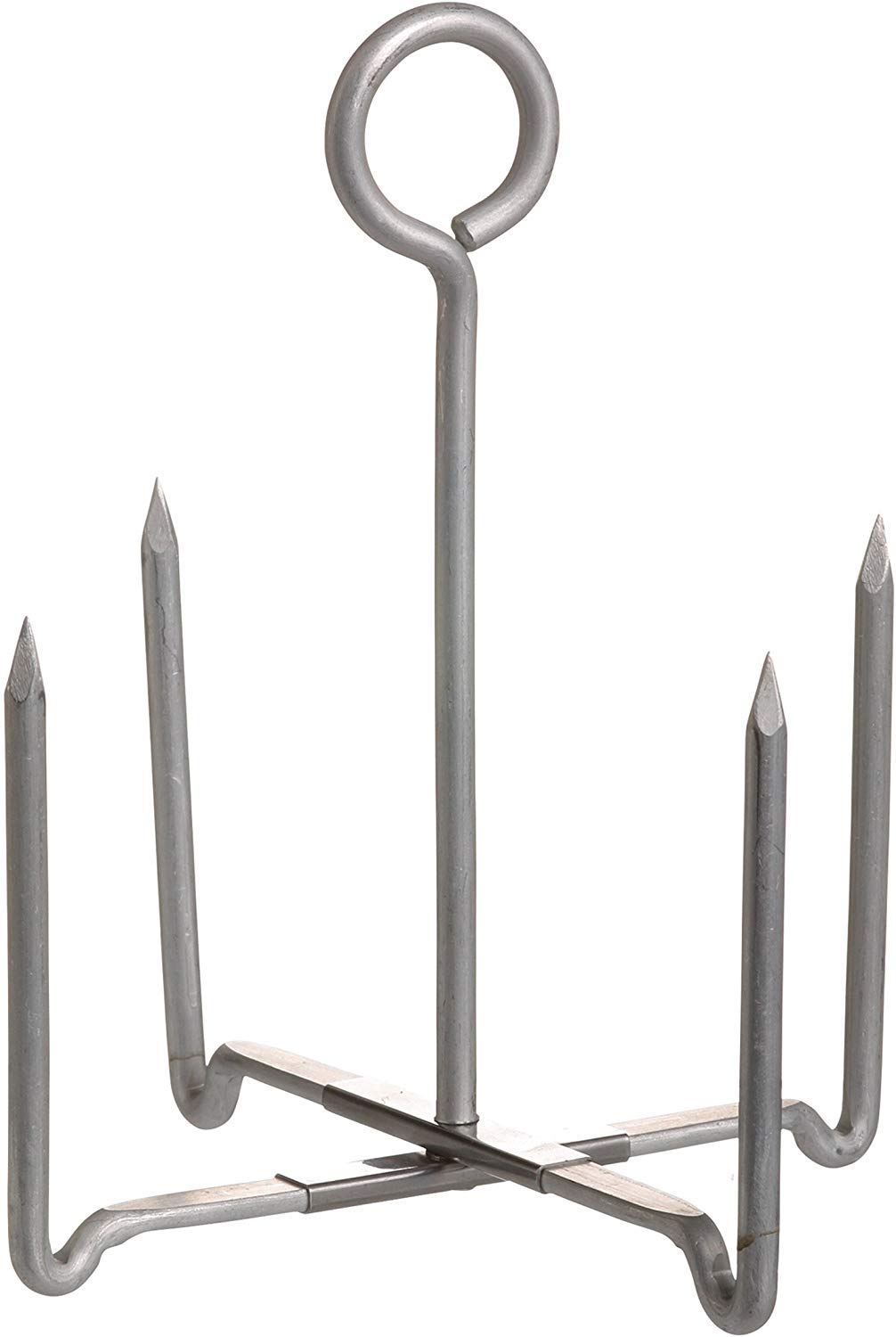 KitchenCraft 4-prong stand with sharp insert tip eases potato placement in oven.