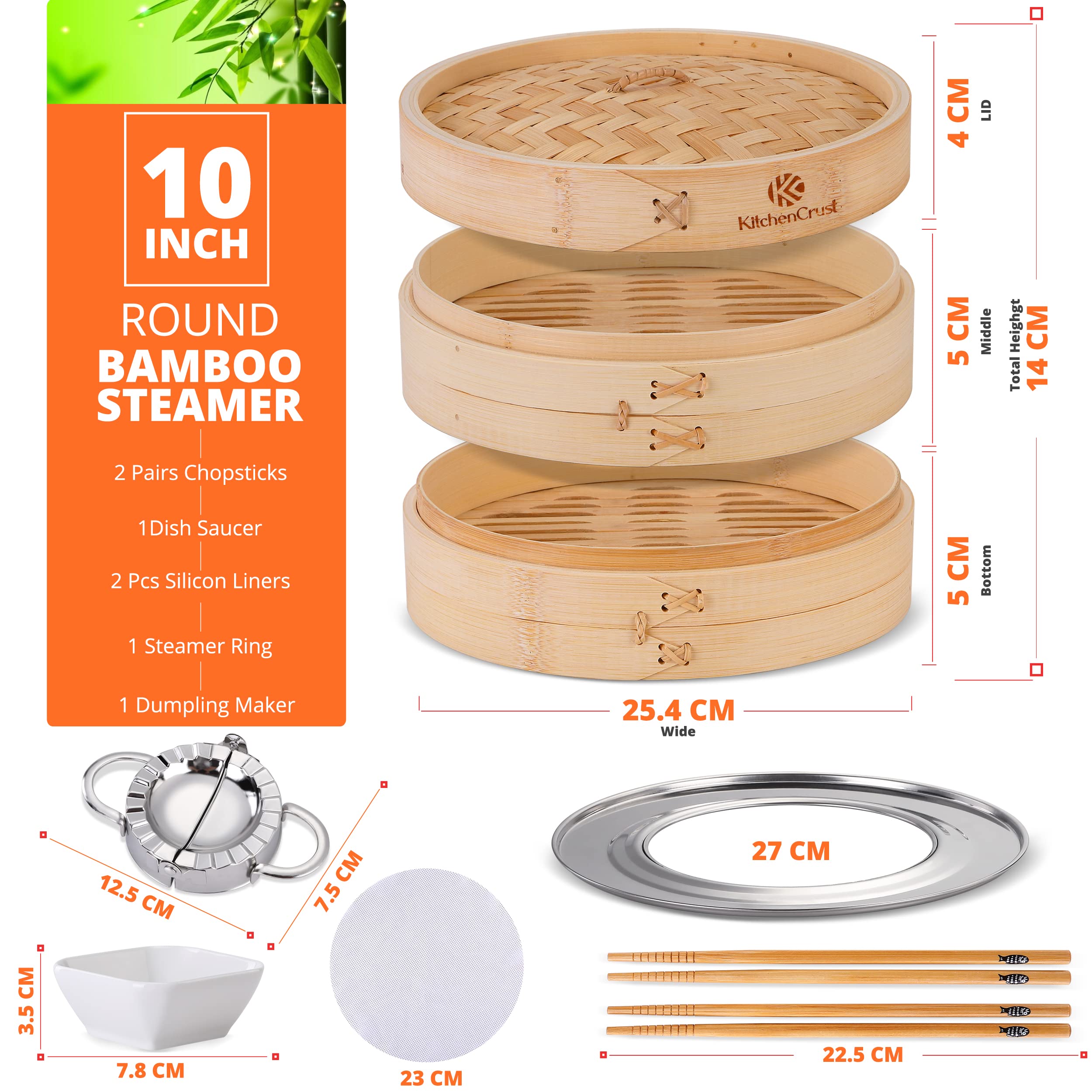 KitchenCrust bamboo steamer close-up weave highlighting sustainable craftsmanship.