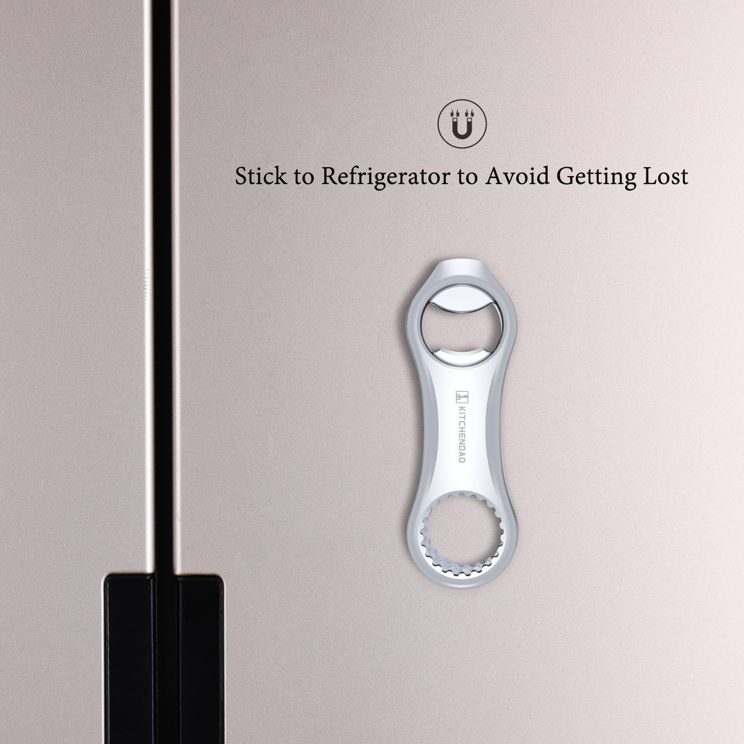 KITCHENDAO 3-in-1 opener opens bottles and cans with ease