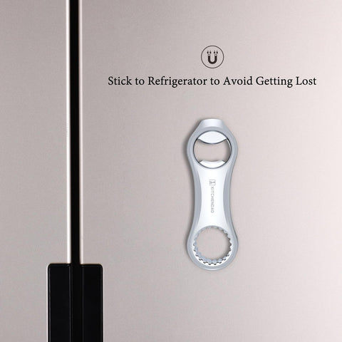KITCHENDAO 3-in-1 opener opens bottles and cans with ease