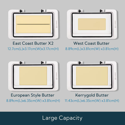KITCHENDAO airtight butter keeper seals freshness and blocks dust