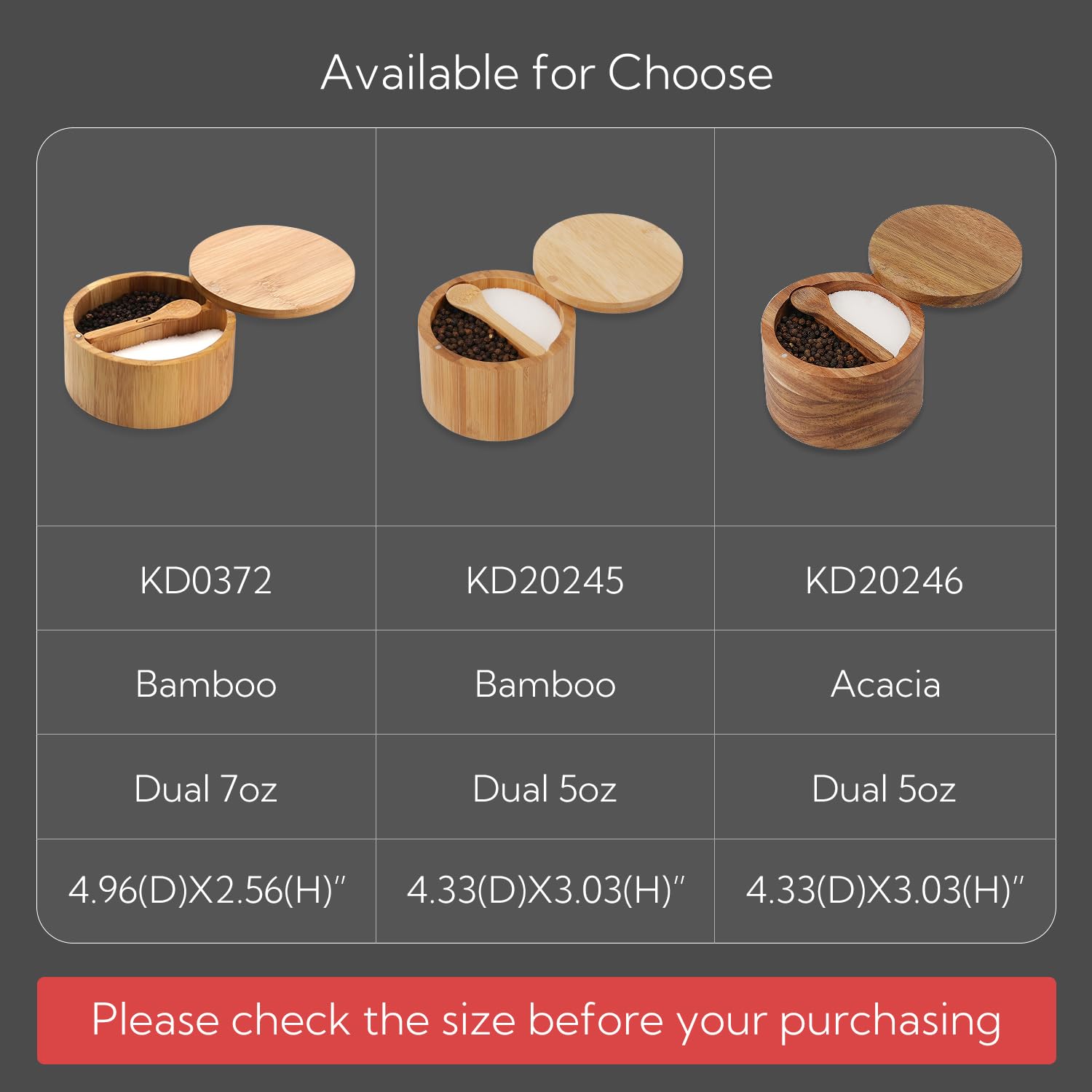 KITCHENDAO dust-proof spice keeper for busy kitchens.