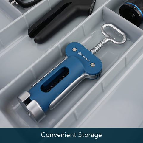 KITCHENDAO easy-storage design fits neatly on a counter or in a drawer.