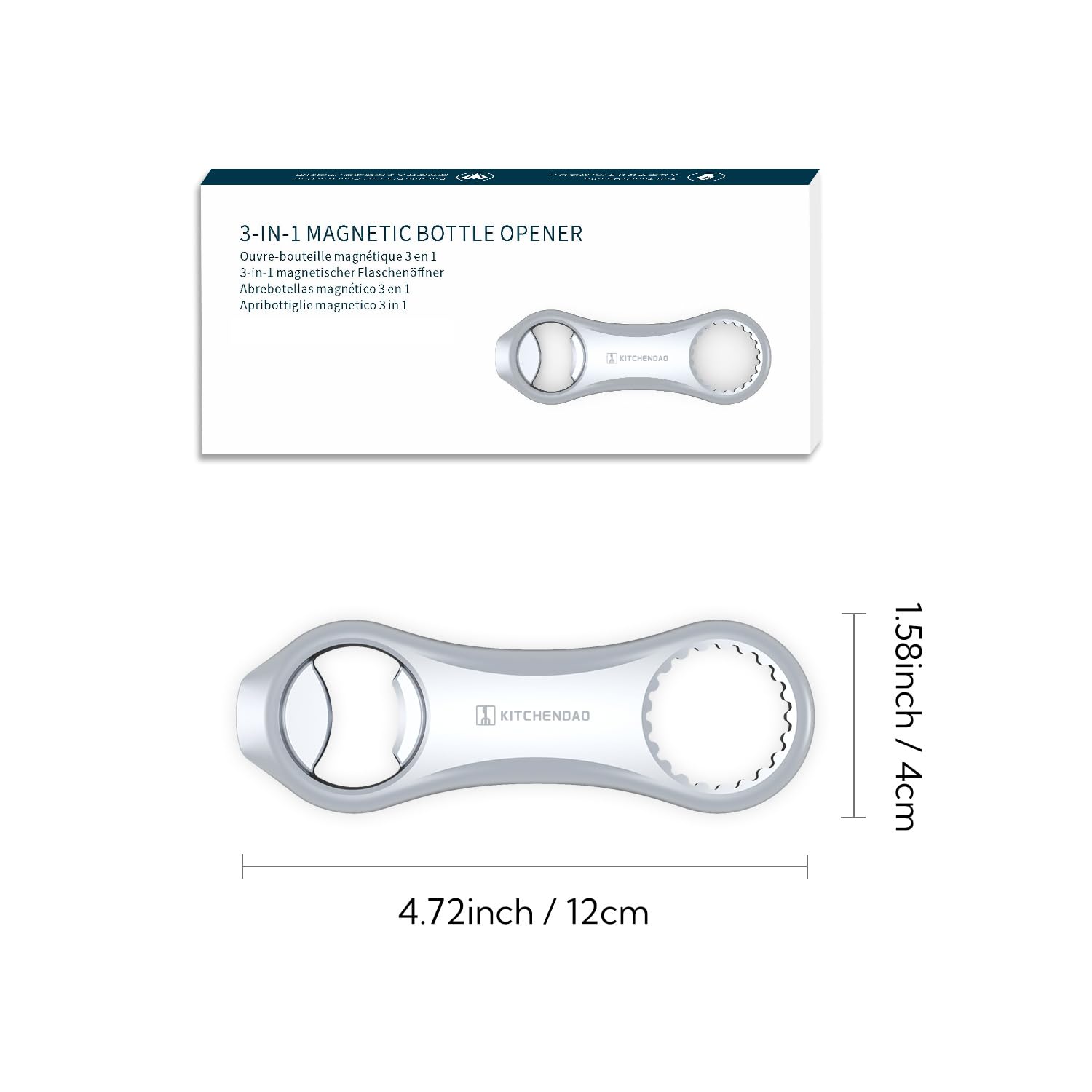 Gift-ready KITCHENDAO opener packaging for men