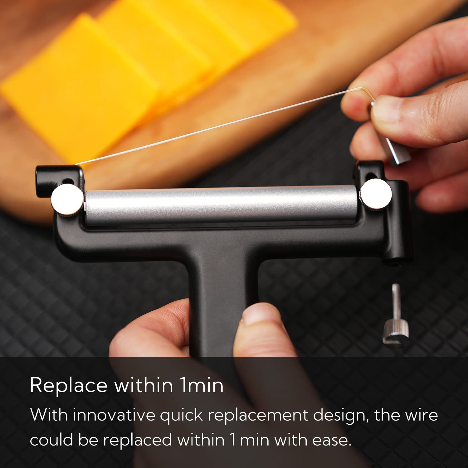 KITCHENDAO thickness and tightness control for customizing slice thickness.