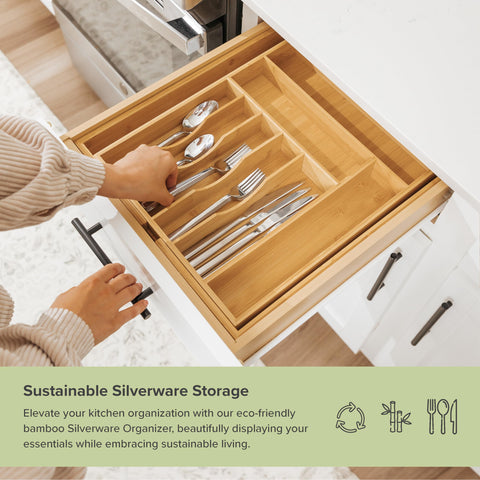 KitchenEdge durable bamboo construction resists sagging for lasting kitchen use.