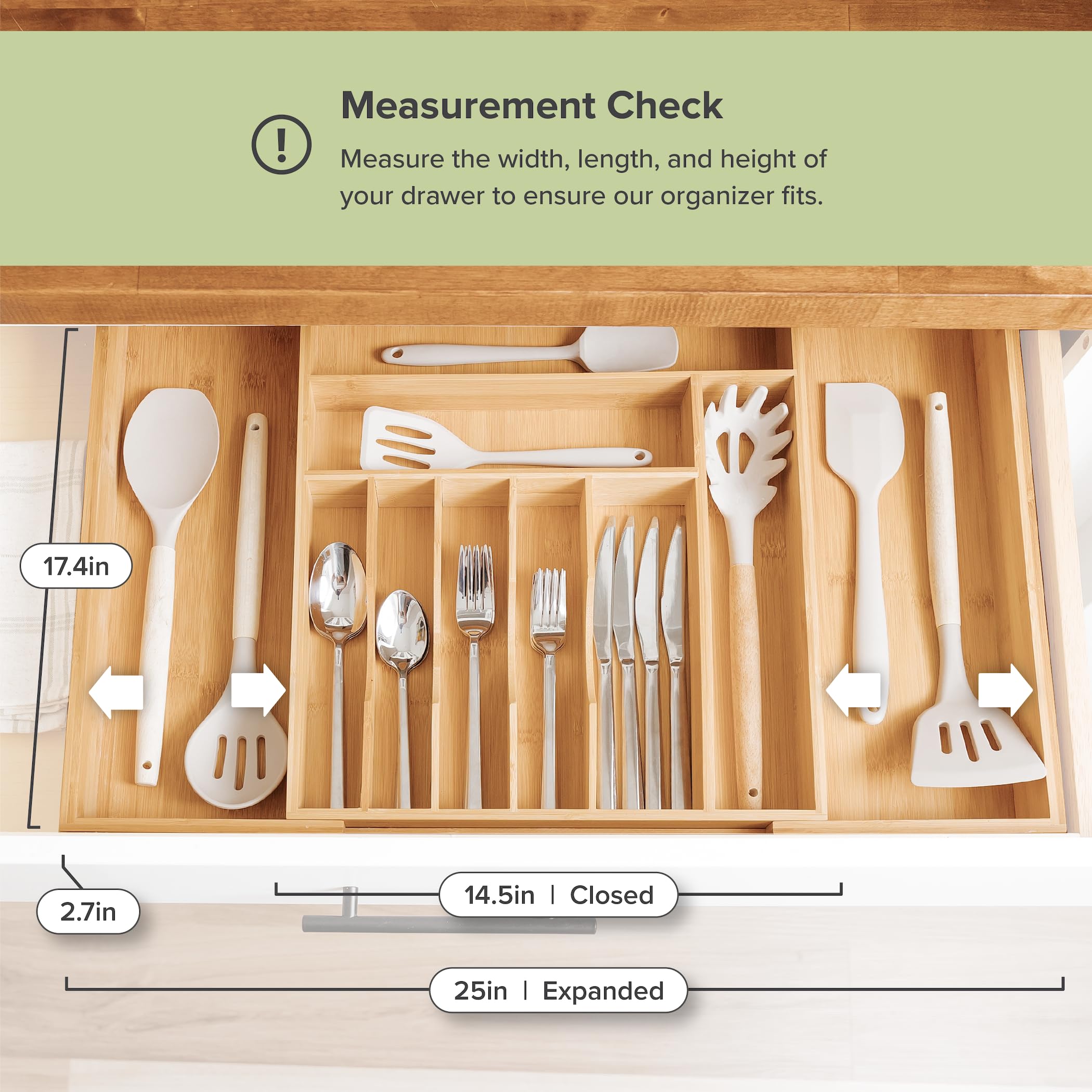 KitchenEdge easy-access compartments simplify daily utensil grabs.