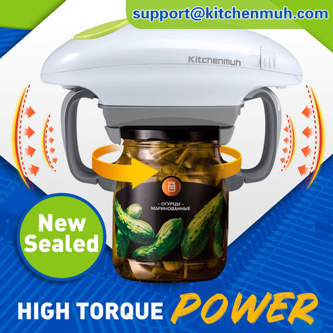 Kitchenmuh compact drawer storage for jar opener in a kitchen