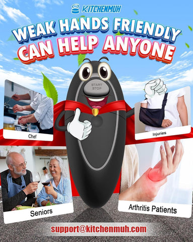 KITCHENMUH seniors friendly design reduces strain during kitchen tasks