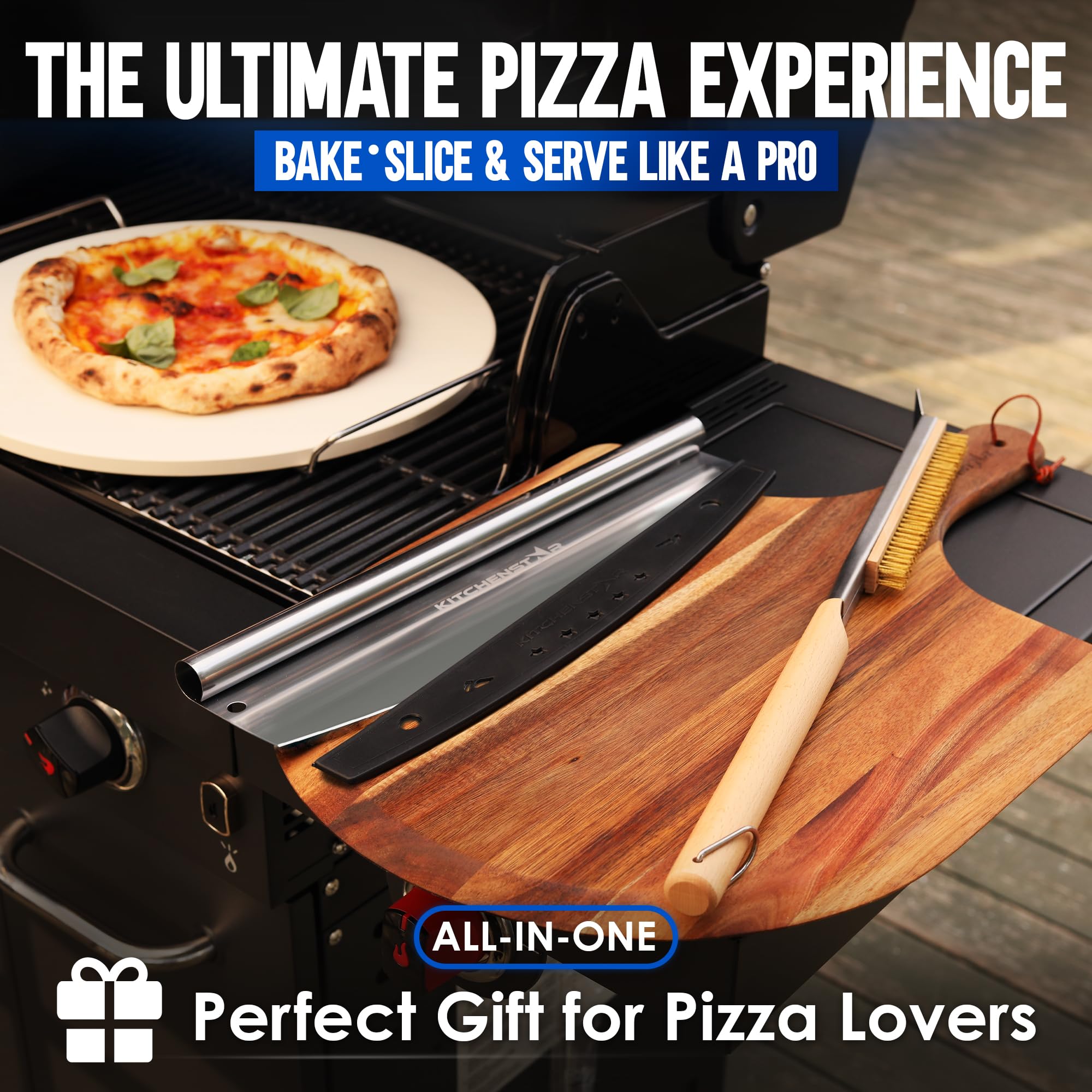 KitchenStar gift-pizza-kit offers a thoughtful present for home bakers.
