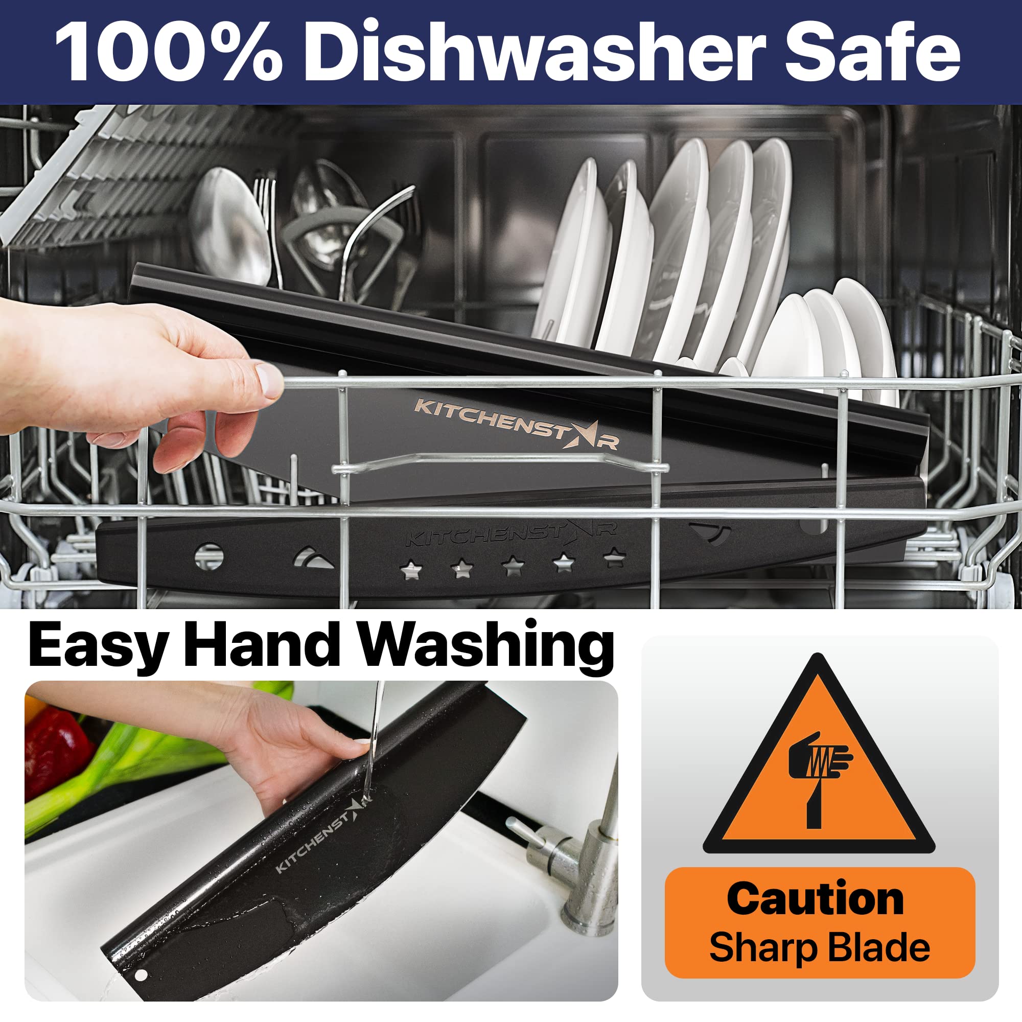 KitchenStar pizza cutter safety and storage with protective cover