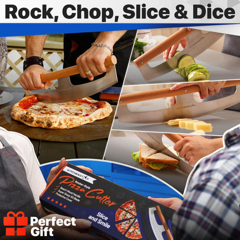 KitchenStar pizza cutter versatile tool suitable for sandwiches and more