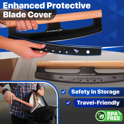 KitchenStar rocker's sleek black design complements busy kitchen counters.