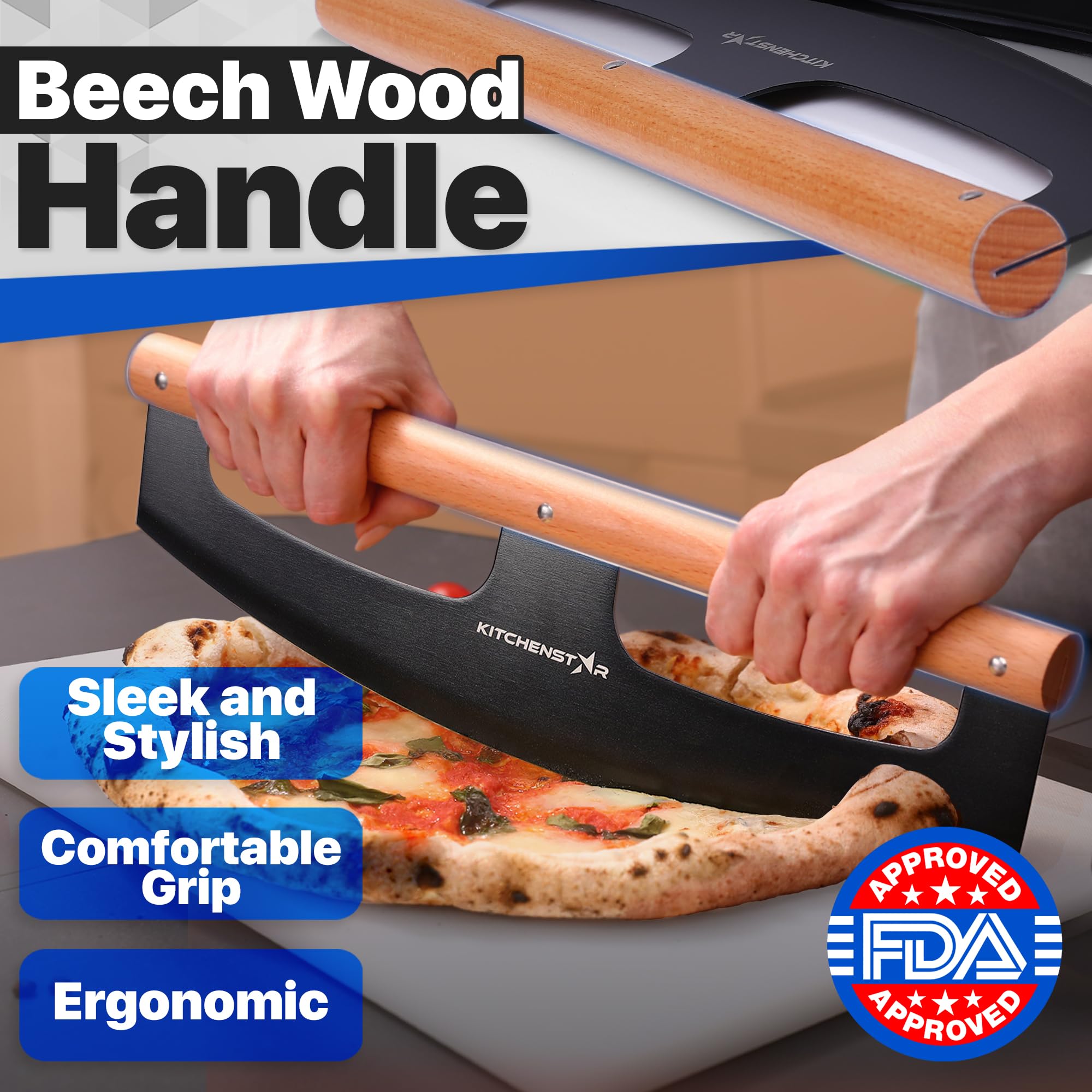 KitchenStar versatile slicer handles quesadillas and flatbreads with ease.