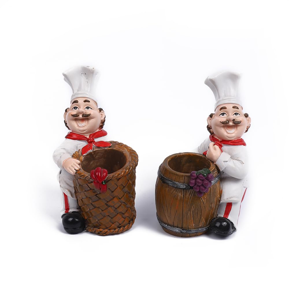 Kitchenthusiast chef toothpick holder basket design on counter