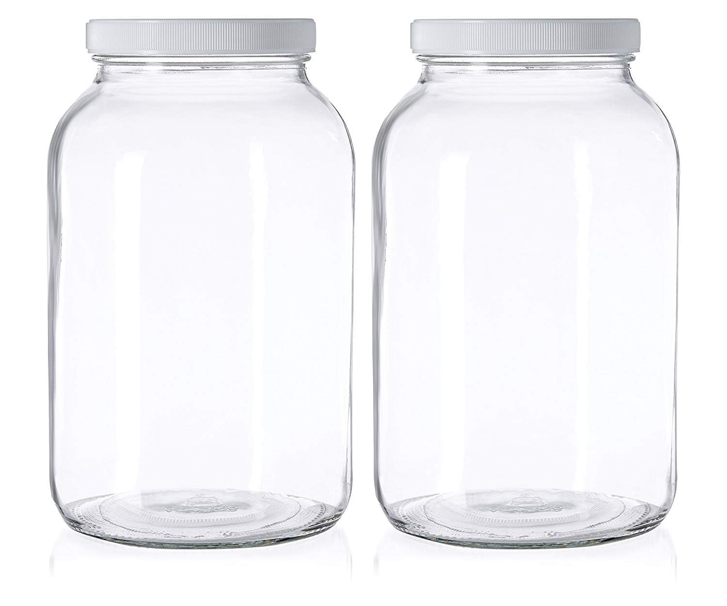 Kitchentoolz 1-gallon glass mason jar with wide mouth for easy filling