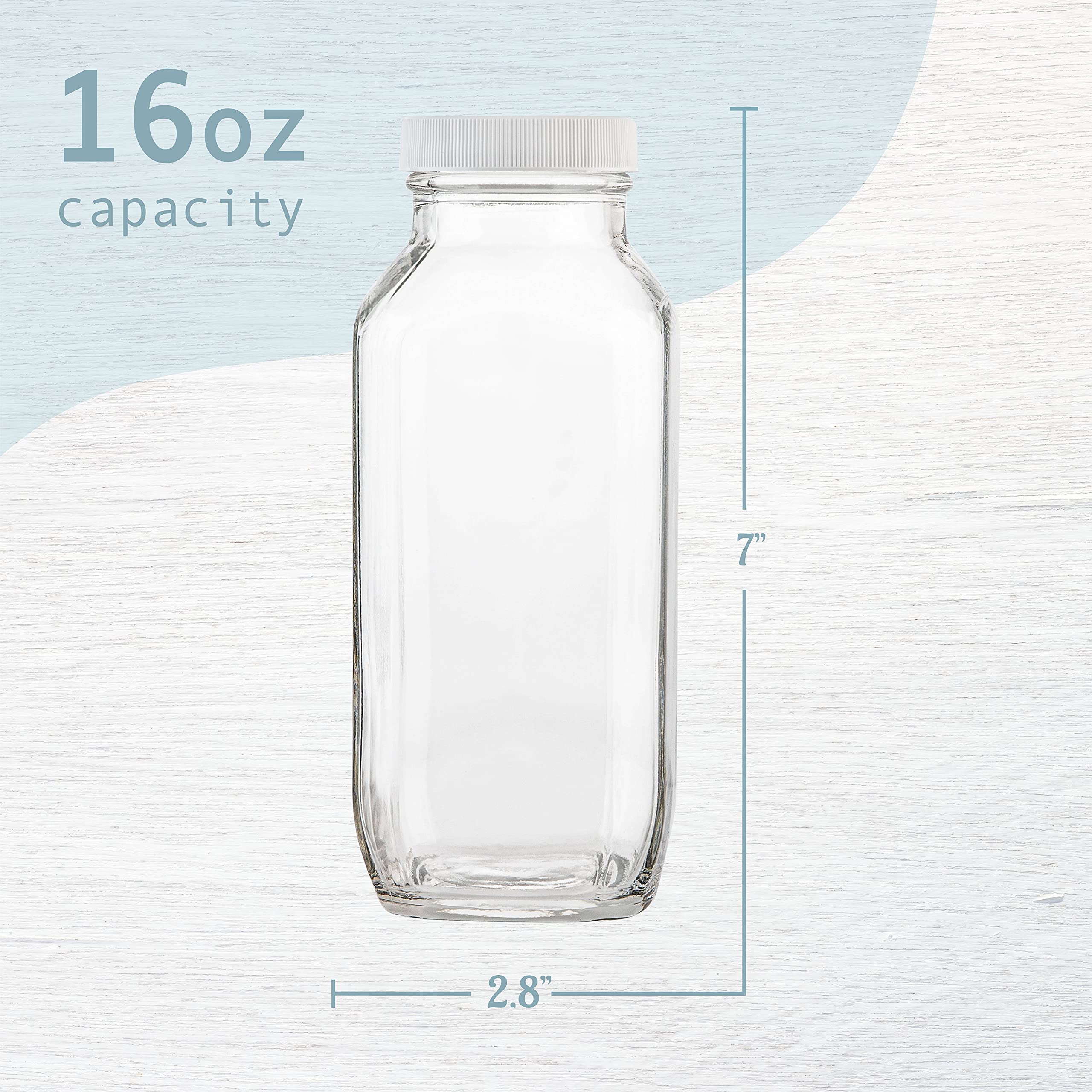 Kitchentoolz BPA-free foam-lined lid prevents leaks and preserves flavor.
