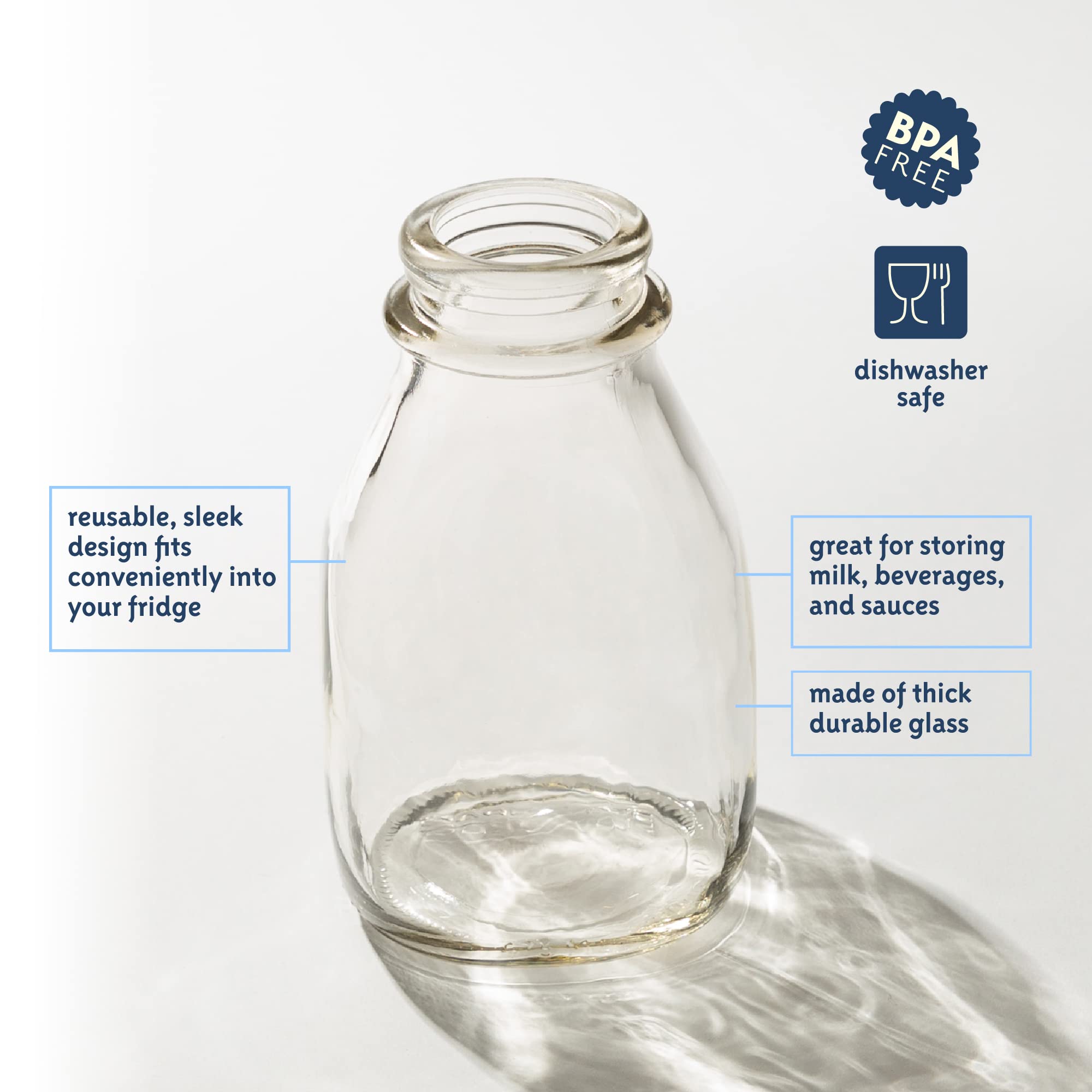 Kitchentoolz glass bottle is dishwasher safe for simple cleanup