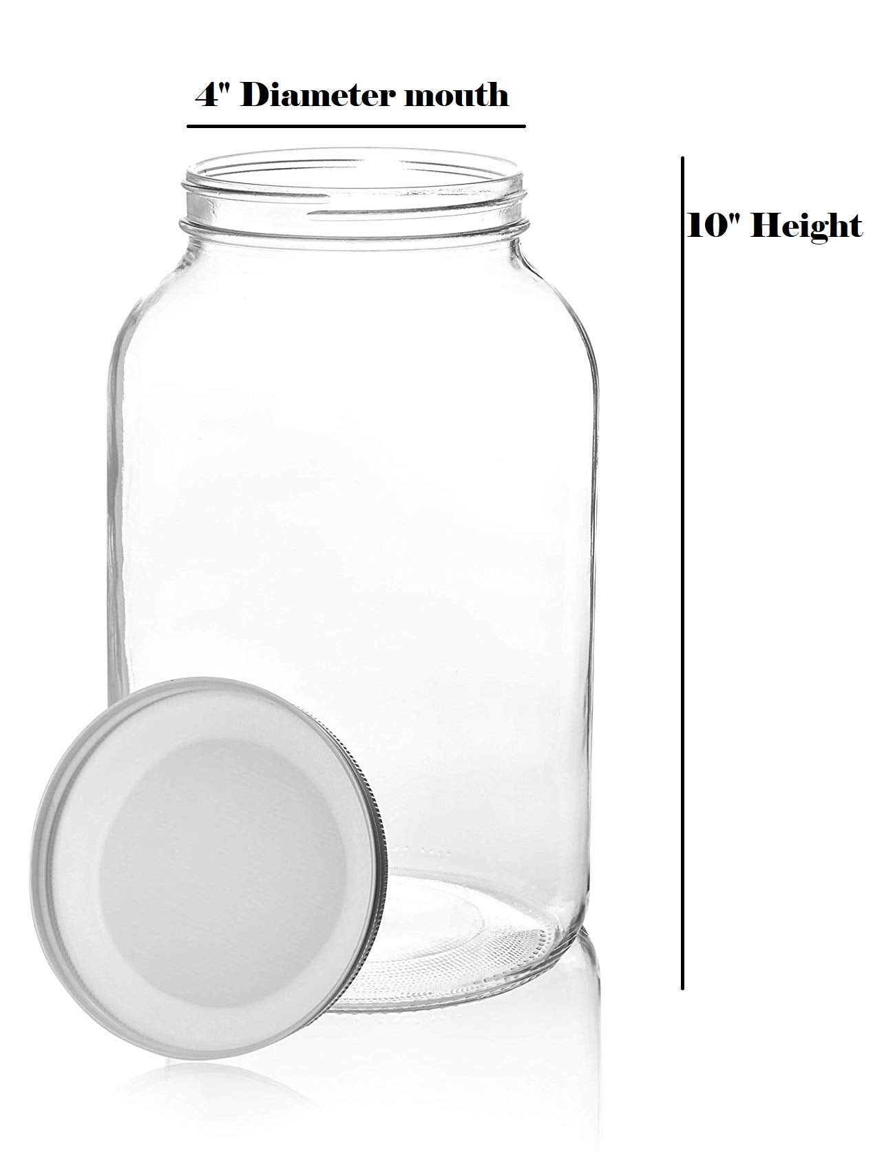 Kitchentoolz Gallon Jar with airtight lid for secure storage.