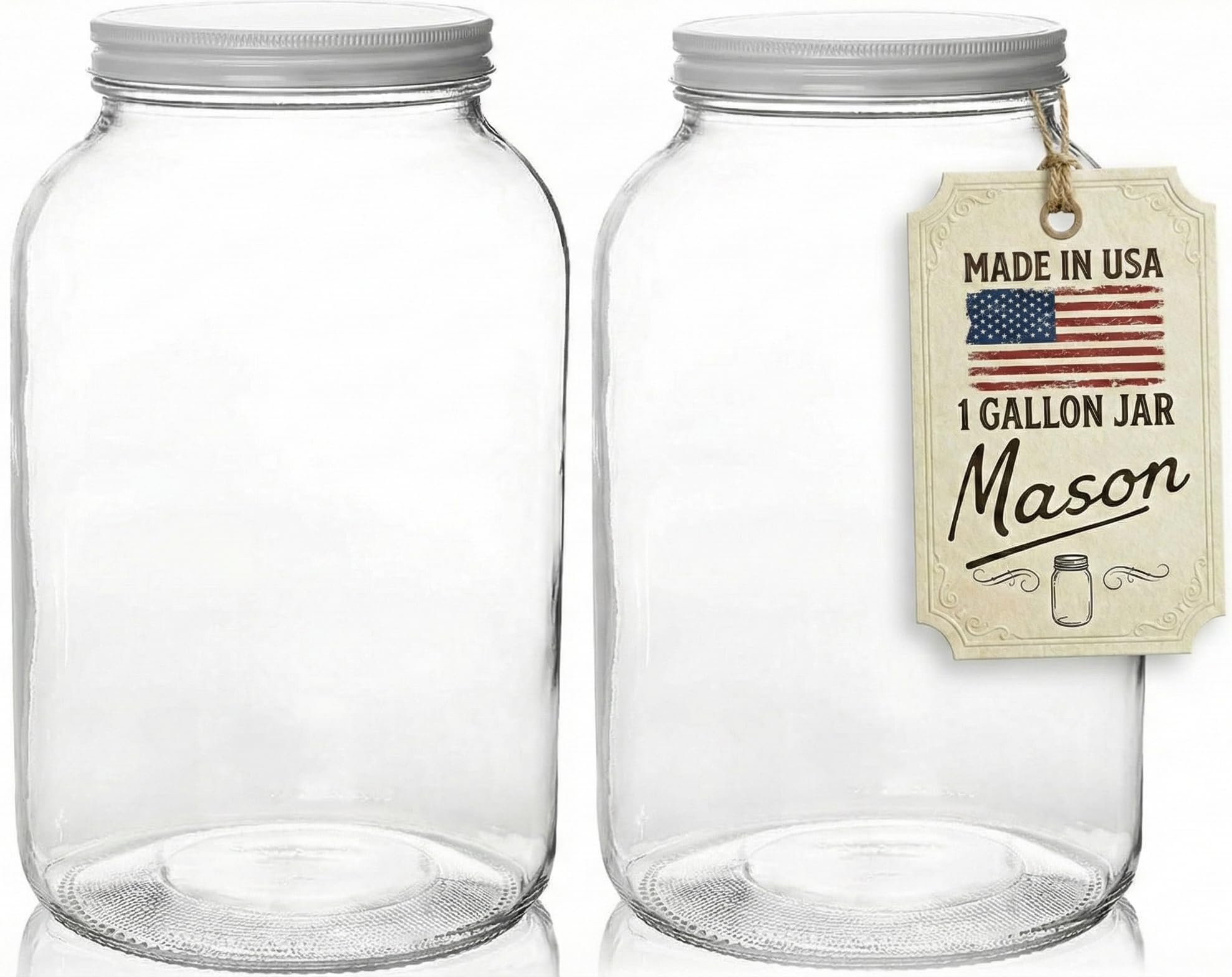 Kitchentoolz Gallon Jar wide mouth for easy filling and cleaning.