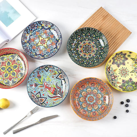 KitchenTour bohemian design bowls add style to the table.